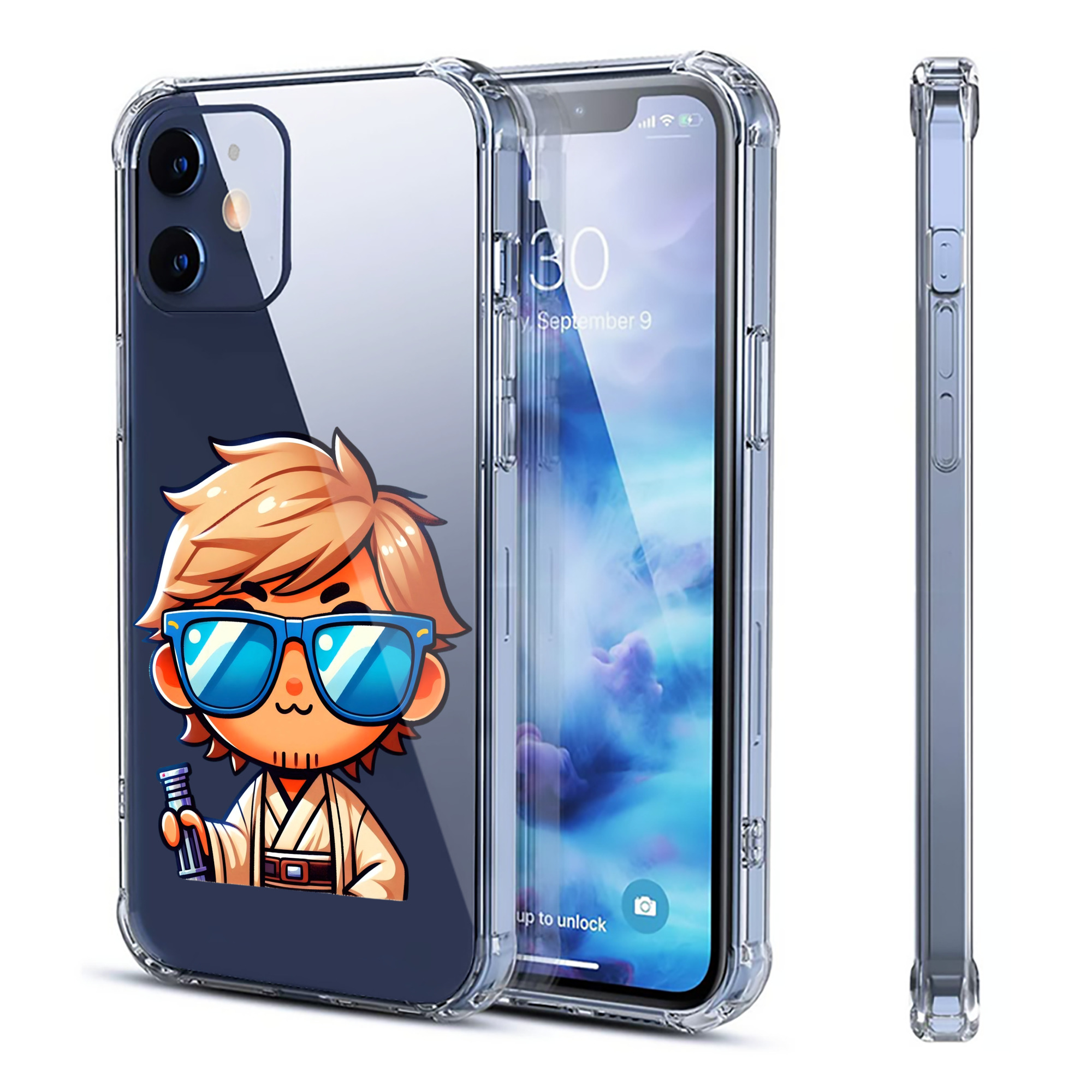 （画像用） スター・ウォーズ Star Wars 【iPhone 12シリーズ対応】透明スマホケース（クリアソフトケース）